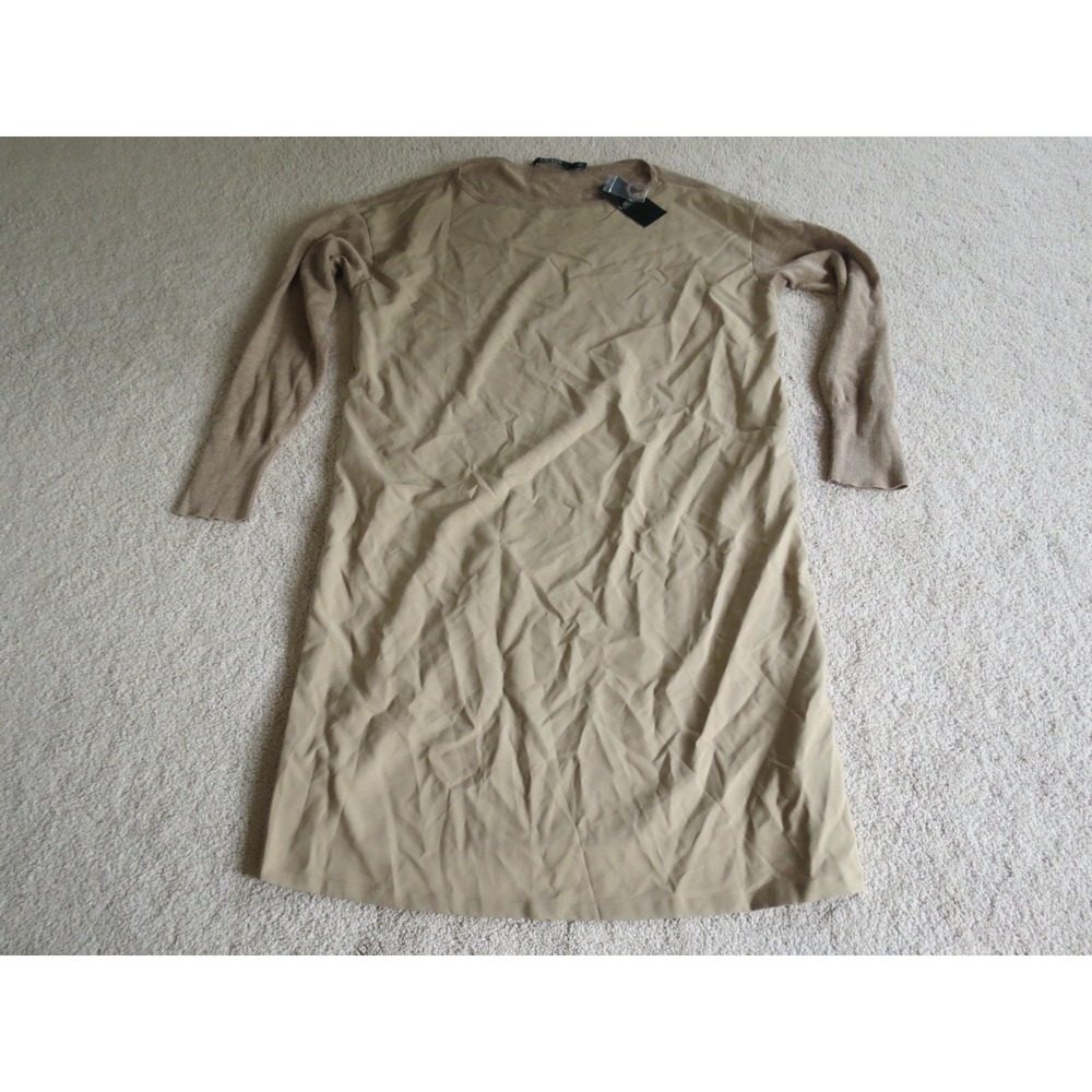 Lauren Ralph Lauren Tan Tunic Sweater Dress Size Large NWT
